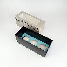 Cupcake folding paper packaging drawer box custom Logo Design